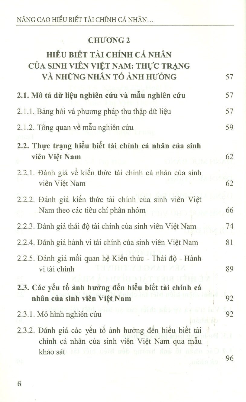 Nâng Cao Hiểu Biết Tài Chính Cá Nhân Cho Sinh Viên - Hướng Đến Mục Tiêu Tài Chính Toàn Diện (Sách chuyên khảo)