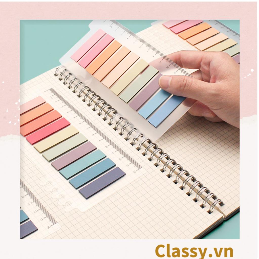 Tệp giấy note ghi nhớ Post-It Classy , màu pastel dễ thương tiện dụng; kích thước 4,6 * 1,5cm PK500