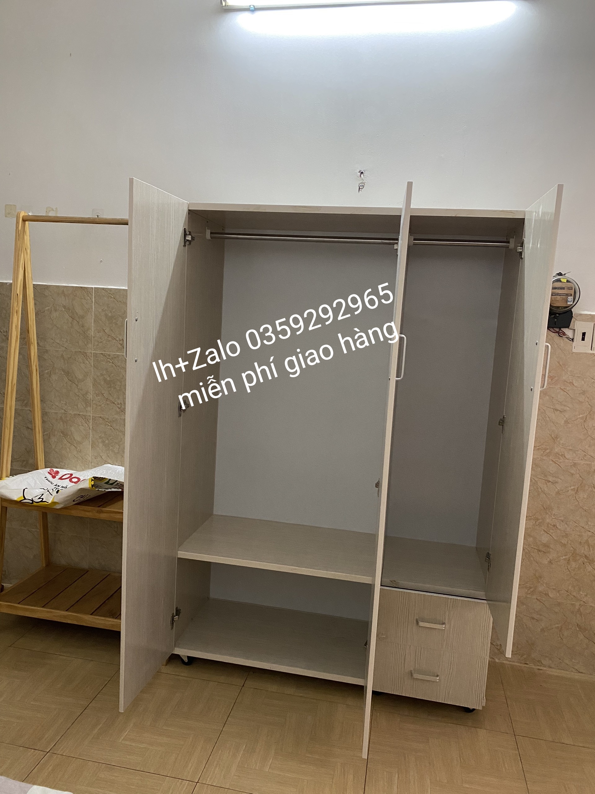 Tủ nhựa đài Loan 3 cánh