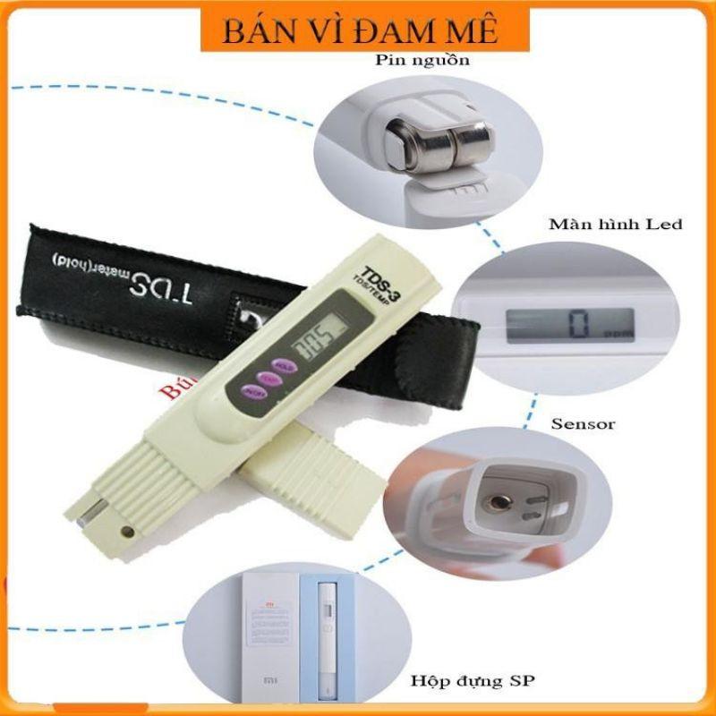 Bút đo nước sạch sinh hoạt, nước hồ cá, tép - Bút đo thử nước sạch độ chính xác cao, tiện lợi, dễ sử dụng.