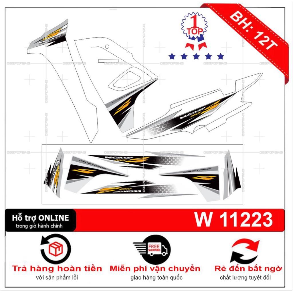 Tem rời dành cho wave s110 2017 trắng