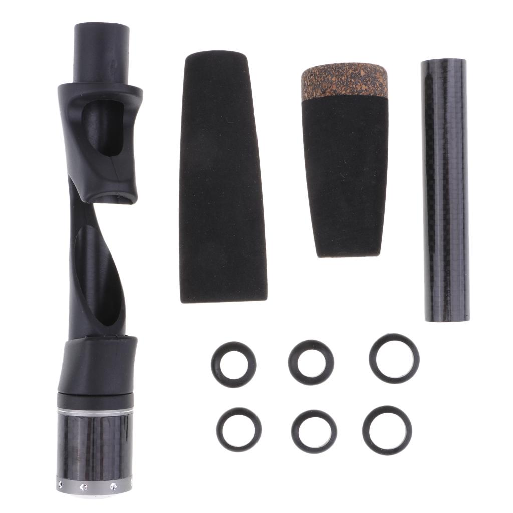 Fishing Rod Cork Handle with Reel Seat Set Rod Building and Repairs