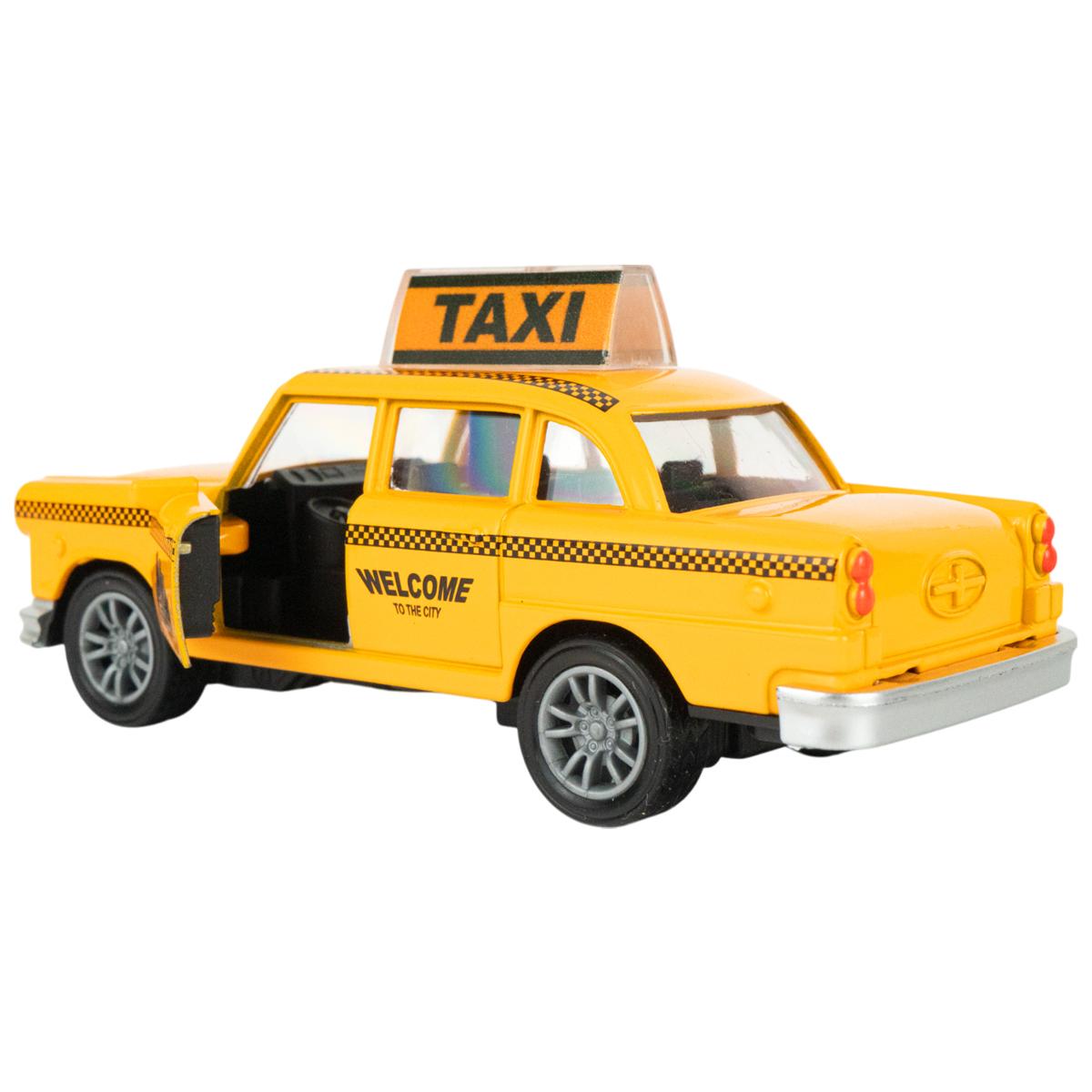Đồ Chơi Mô Hình Xe Taxi Chạy Trớn - Toys&amp;Joys 53224 - Màu Vàng