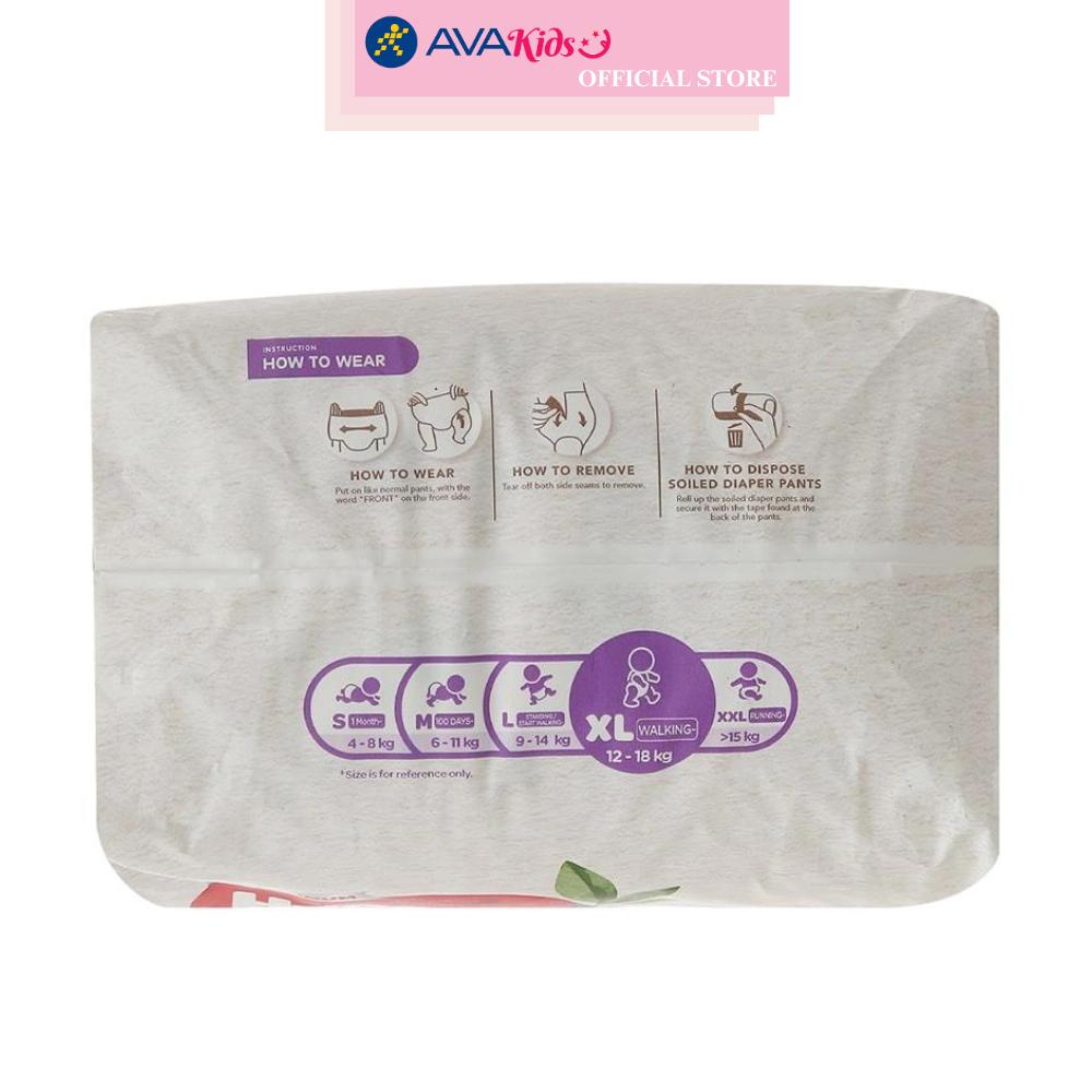 Tã quần Huggies Platinum nature made siêu cao cấp size XL 38 miếng (12 - 18 kg)
