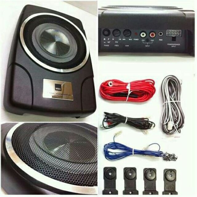 Loa SUB Siêu Trầm Bass Để Gầm Ghế Cho Ô Tô - Trầm Nén MBQ - Âm Trầm Chắc Và Khỏe