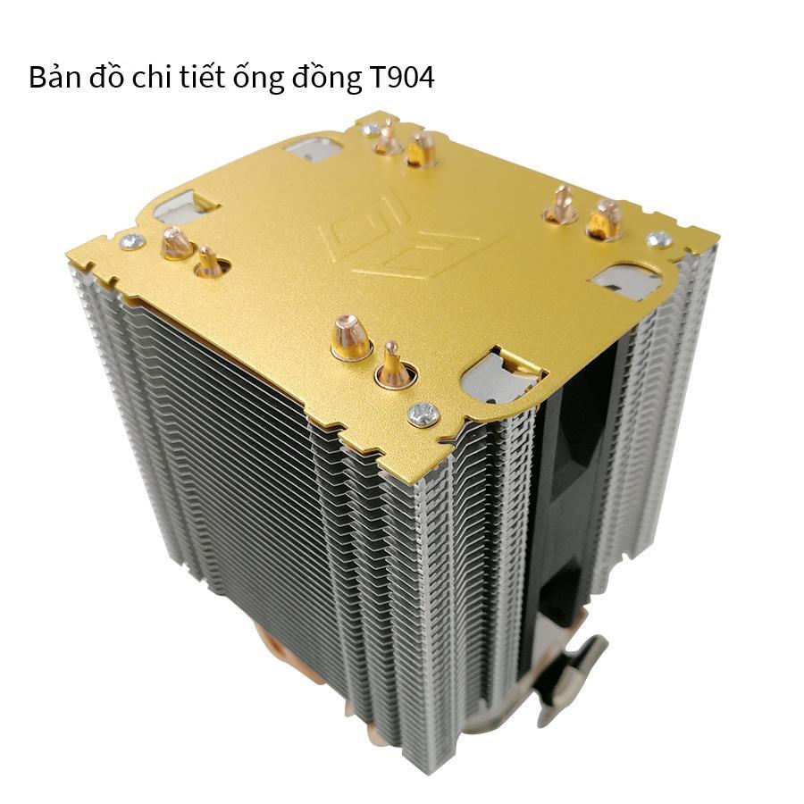 Giá rẻ nhất 4 ống dẫn nhiệt tháp đôi tản nhiệt CPU ống đồng quạt cpu 9 cm cho nền tảng Intel AMD 1151