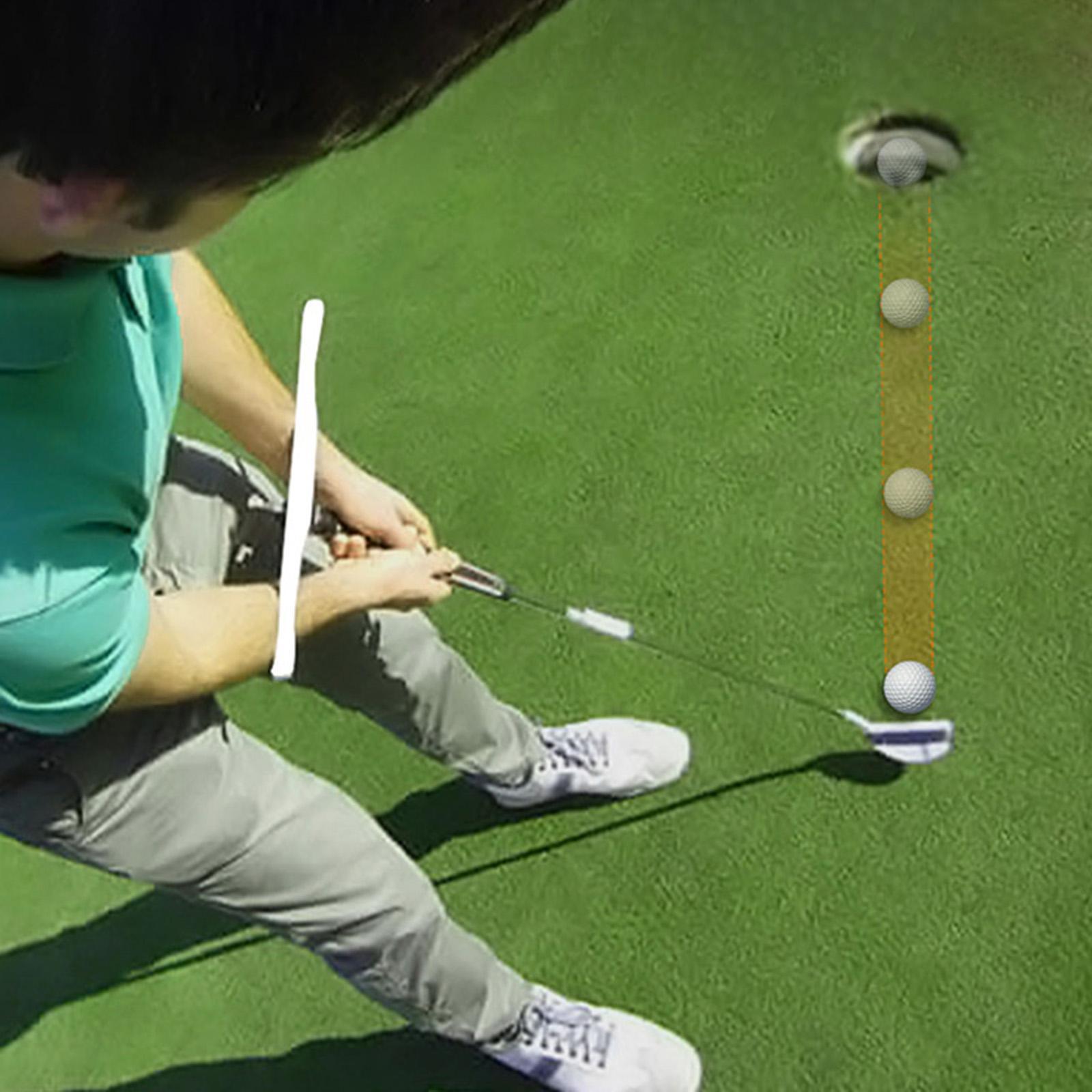 Swing Trainer Golf Club Golf Accessories Practice Exercise Position Guide Alignment Training Golfs Putting Training Aid T Putting for Adult