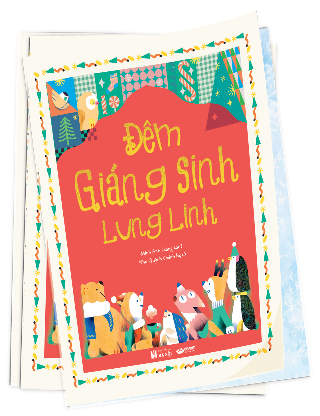 BỘ QUÀ TẶNG NOEL - Bộ ghép hình 3D Đêm Giáng SInh Lung Linh - Dành cho trẻ từ 3 tuổi - Crabit Kidbooks