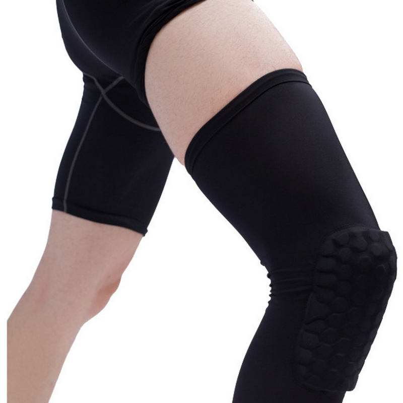 1 Bóng Rổ Miếng Lót Đầu Gối Tay Tổ Ong Nẹp Thun Kneepad Bảo Vệ Xương Bánh Chè Xốp Hỗ Trợ Hỗ Trợ Bóng Chuyền Color: White Size: L