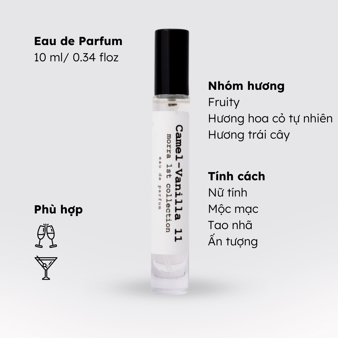 Nước hoa nữ tính mộc mạc, tao nhã, ấn tượng No.94 (Camel Vanilla) Morra - dạng xịt