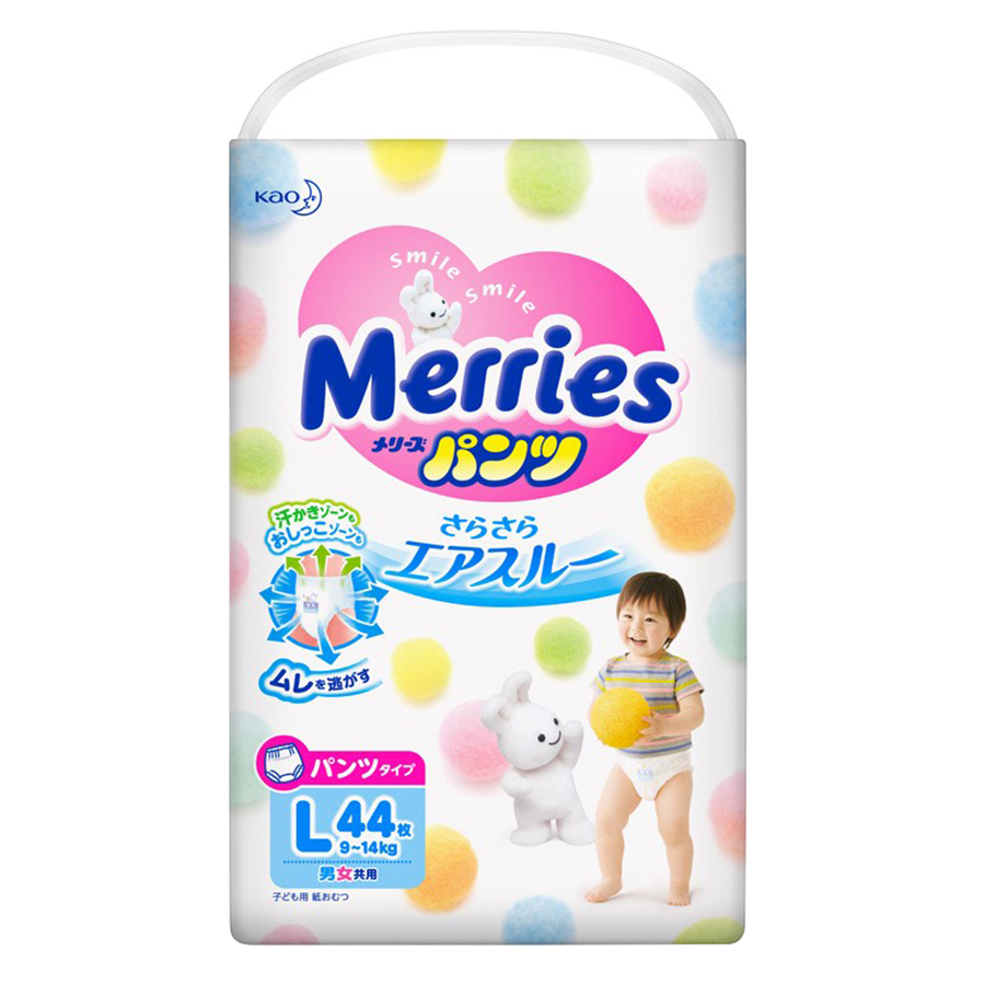 Tã Quần Merries L 44 (44 Miếng)