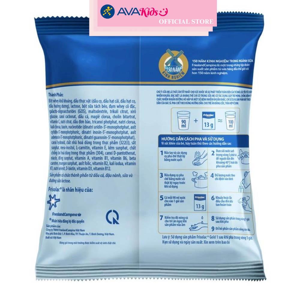 Sữa bột dạng gói Friso Gold số 1 hương vani 104g (0 - 6 tháng)