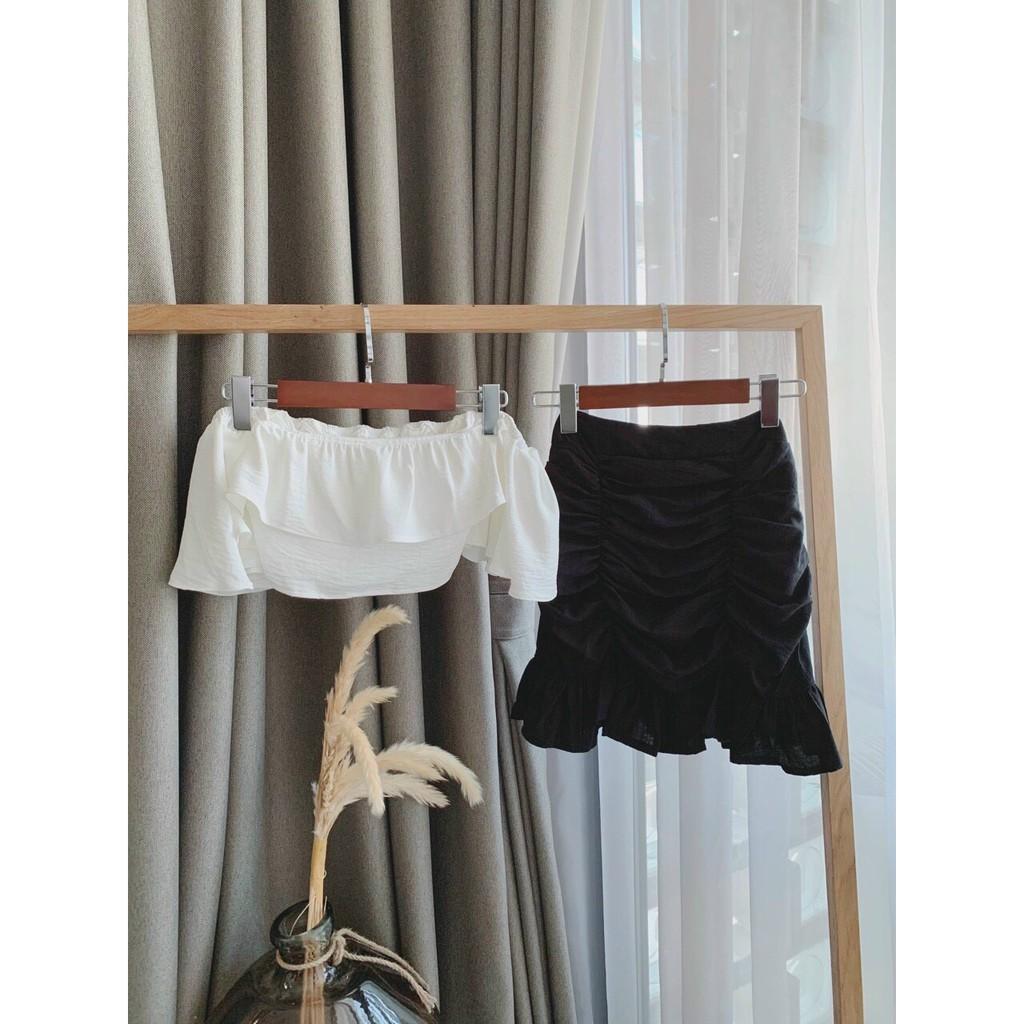 Áo Bẹt Vai Croptop