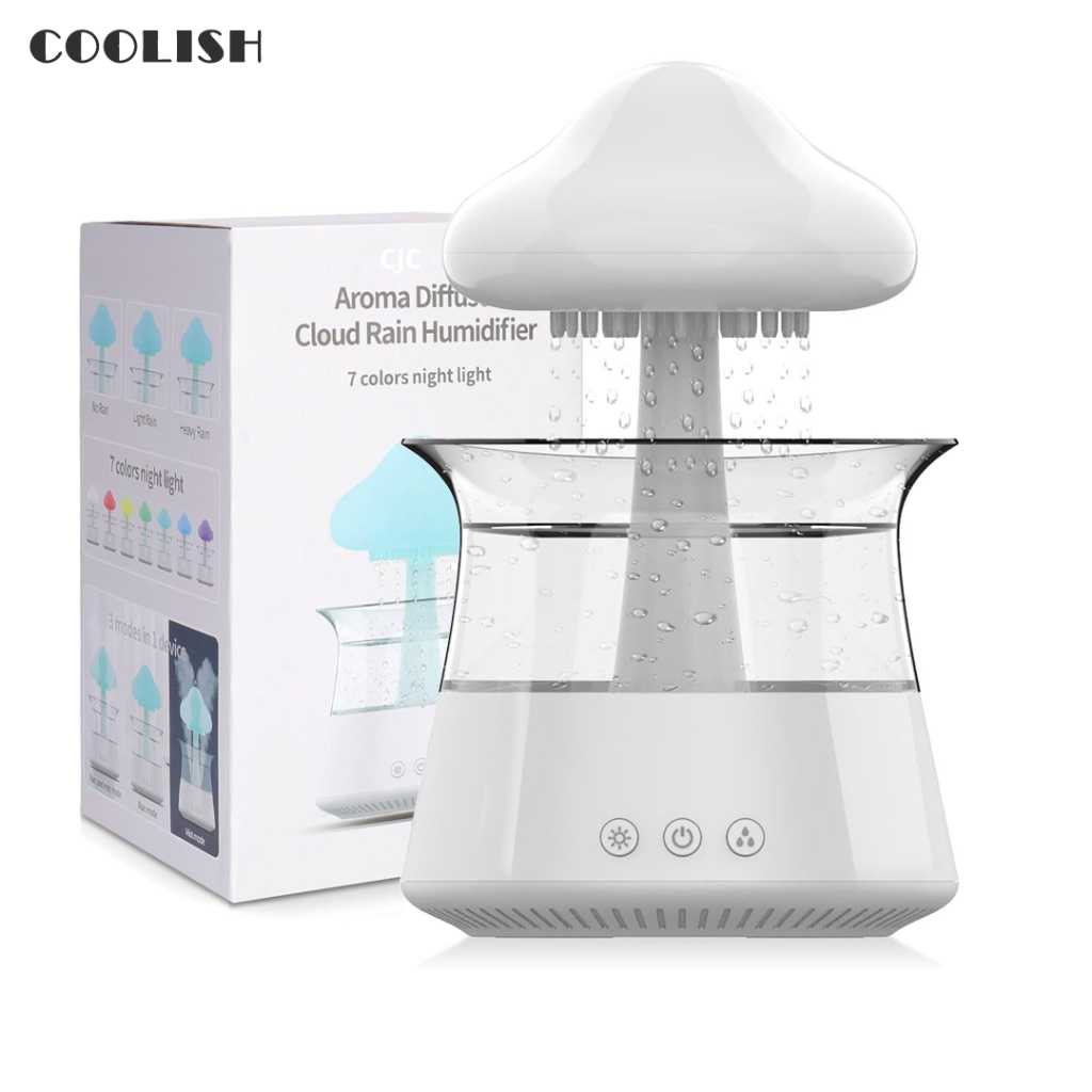 Máy Phun Sương Tạo Ẩm Xiaomi Youpin Có Đèn Ban Đêm Nhiều Màu Sắc Âm Thanh Hỗ Trợ Giấc Ngủ Hàng nhập khẩu