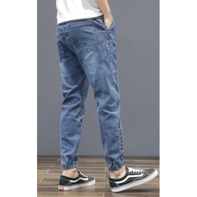 Quần Jean Jogger Nam 2022 Phong Cách Hàn Quốc Xanh Nhạt