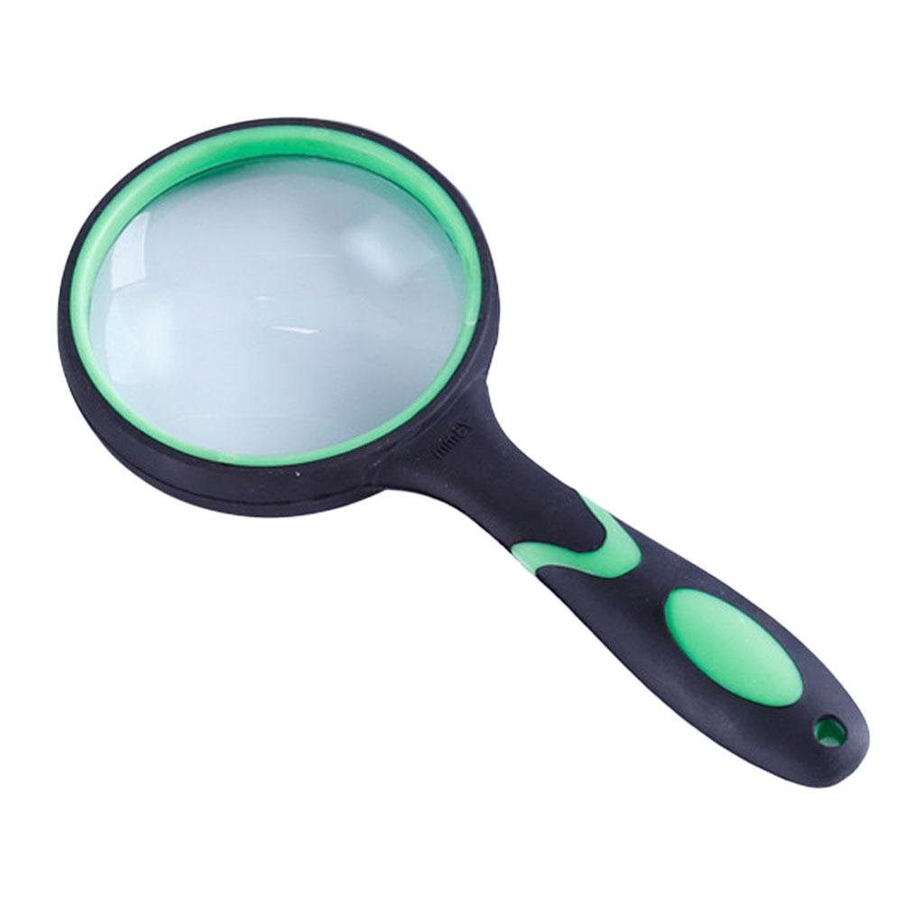Lightweight Magnifying Glass Jewelry Loupe Handheld Rubber Tool