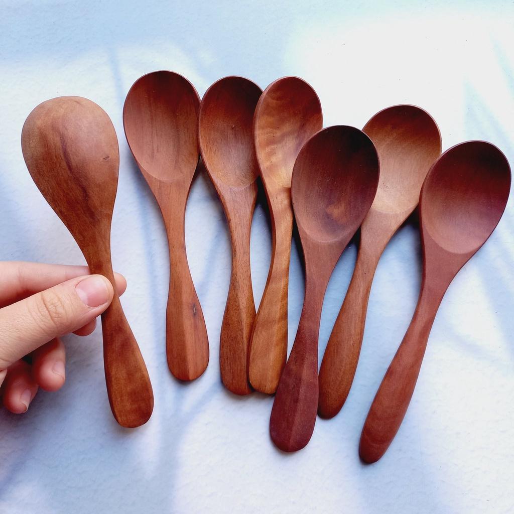 Thìa/Muỗng Gỗ Nhãn Ăn Chè,Soup 15.5x4cm, Thìa Ăn Cơm, Phụ Kiện Bàn Ăn,Trang Trí Chụp Ảnh