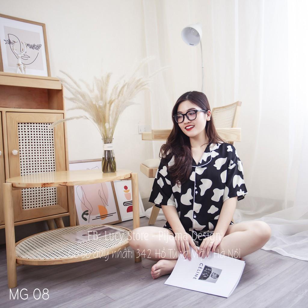 Bộ Ngủ Bò Sữa Lụa Nhập Chuẩn Loại 1 Thời Trang Hàn Quốc Cực Hot