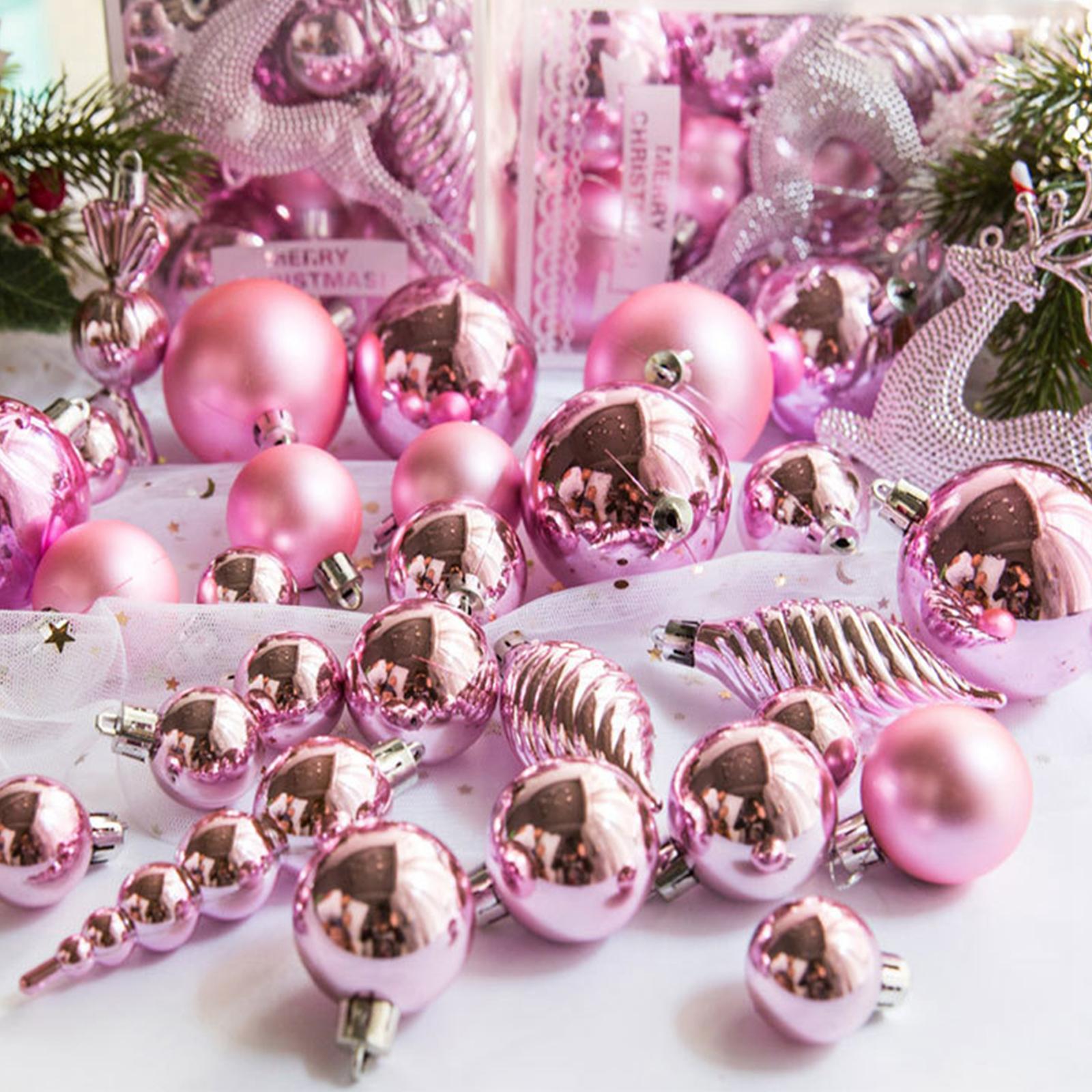 130Pcs Christmas Tree Ornaments Baubles for Home Decoration
