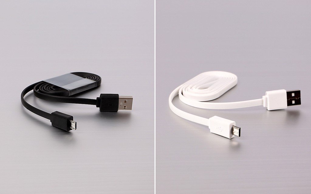 Cáp sạc Micro kiểu dáng phẳng dài 1,2m - Flat Charging &amp; Data Cable Actto USB-19 Hàng Chính Hãng BLACK