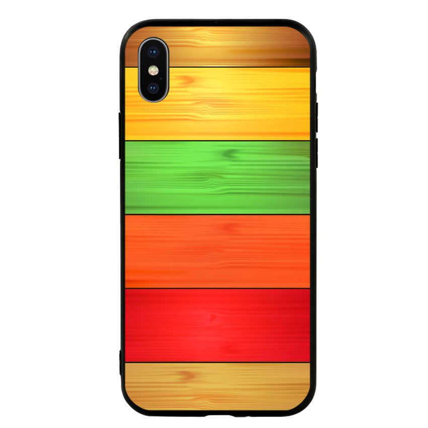 Ốp lưng viền TPU cho điện thoại Iphone X - Sắc Màu