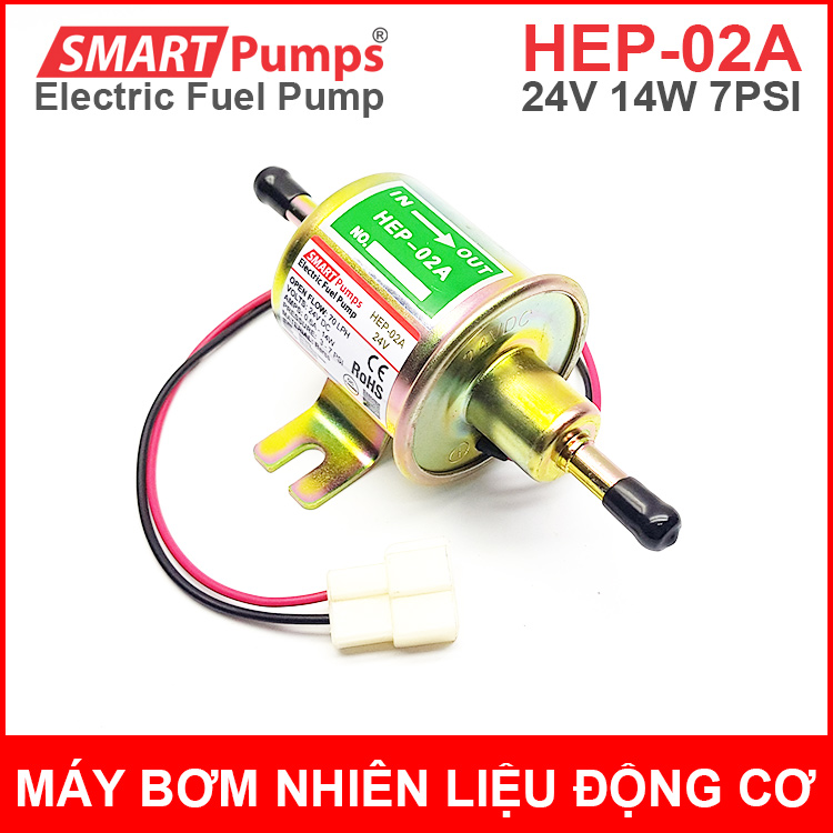 Máy bơm nhiên liệu động cơ xăng dầu 24V HEP-02A Smartpumps chính hãng