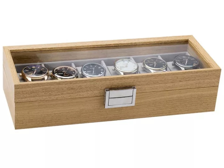 Hộp đựng đồng hồ 6 chiếc bằng gỗ cao cấp B888