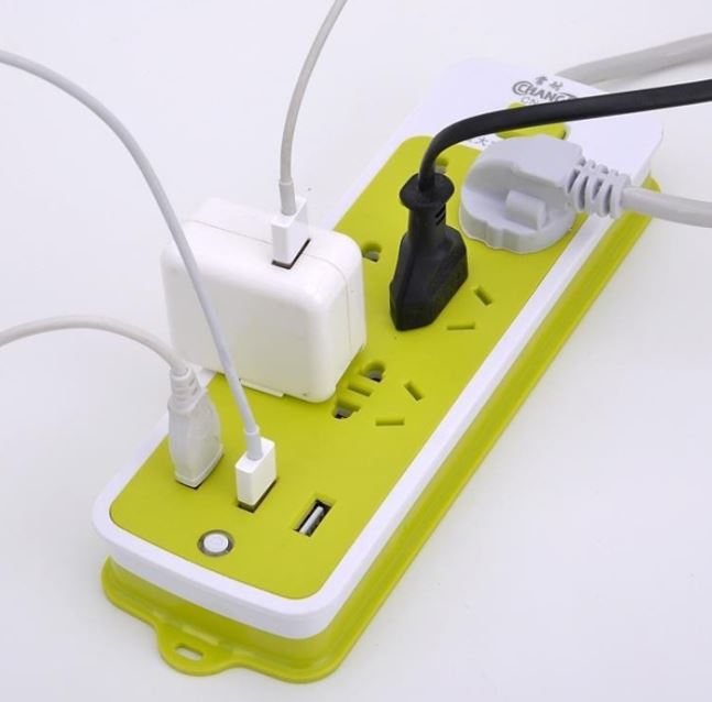 Ổ Cắm Điện Đa Năng Thông Minh Chống Giật 6 Lỗ Kèm 3 Cổng USB Tiện Dụng  - Hàng Chính Hãng