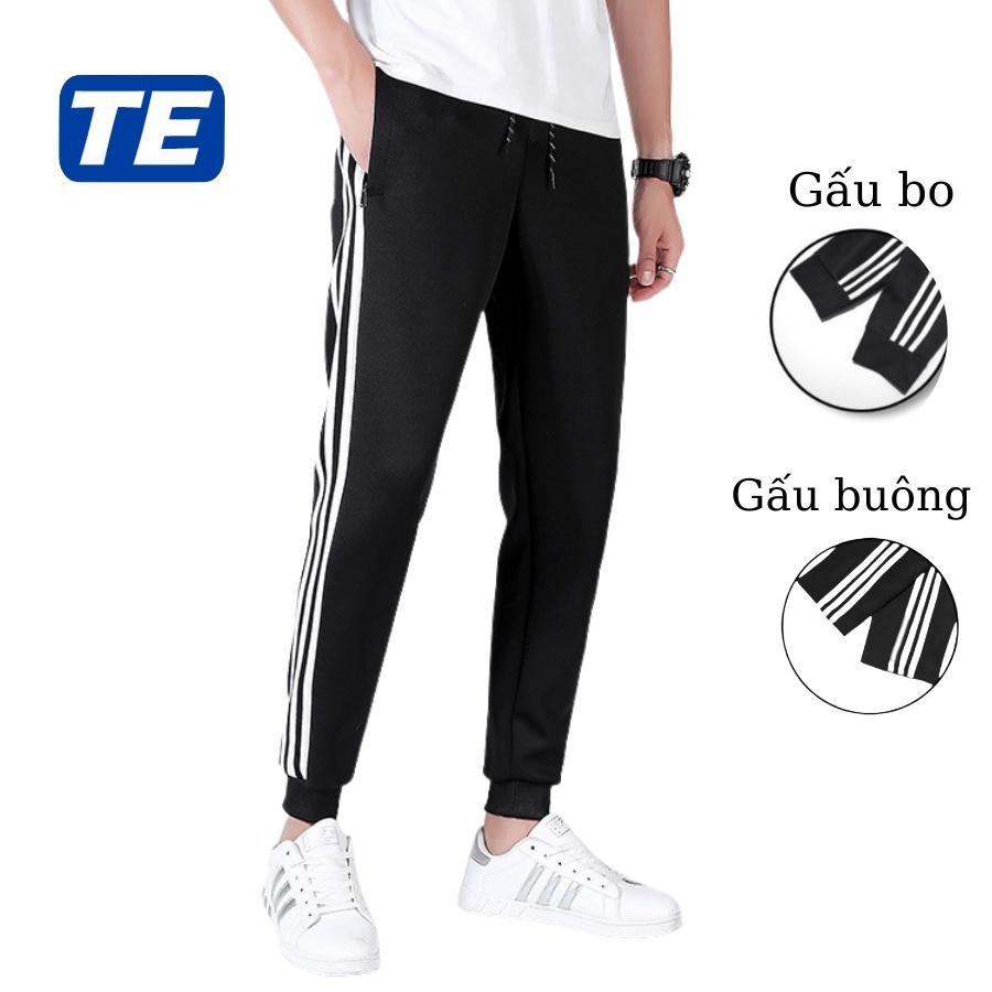 Quần thể thao unisex TEHE STORE - quần tập thể dục 3 sọc