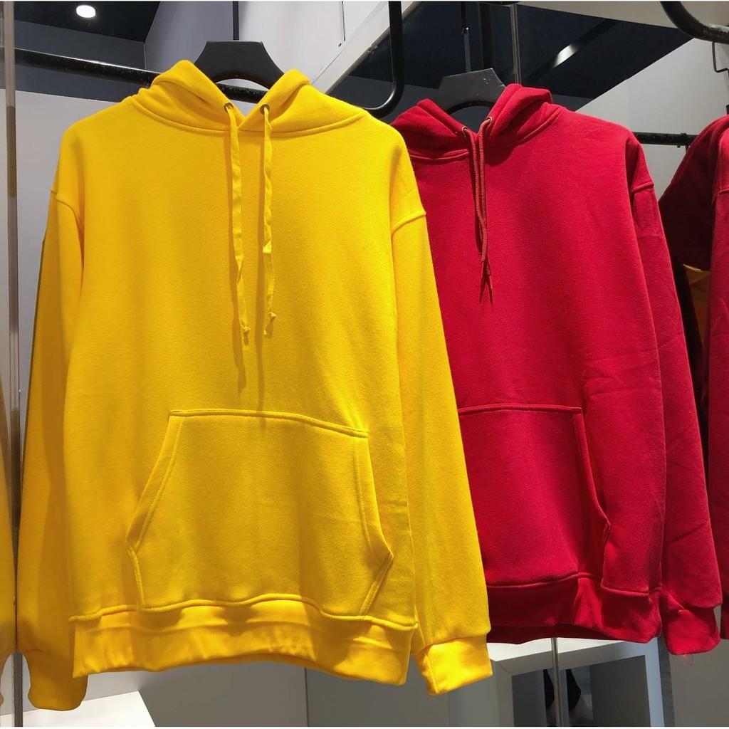 ÁO HOODIE TRƠN BASIC ĐỦ MÀU UNISEX