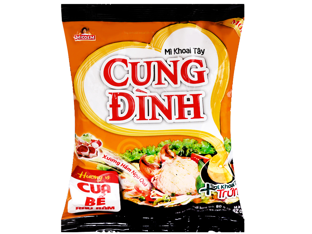 1 thùng mì 30 gói Cung Đình mix vị