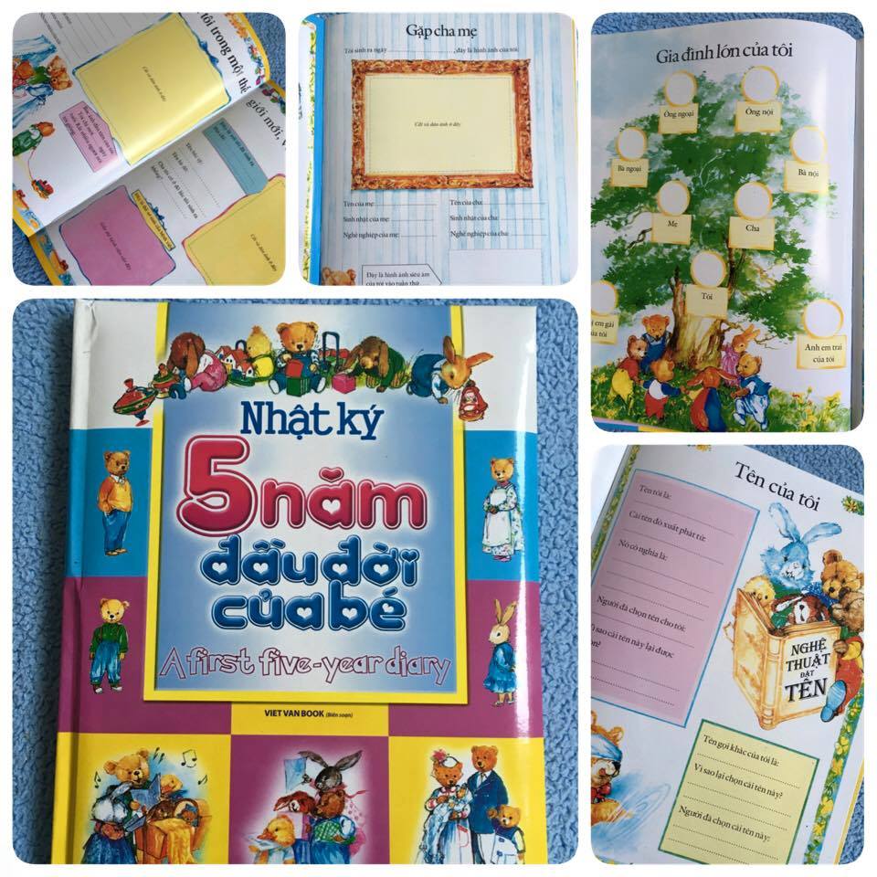 Nhật Ký 5 Năm Đầu Đời Của Bé (Lưu Giữ Khoảnh Khắc Và Kỷ Niệm Của Bé) (Tái Bản 2018)