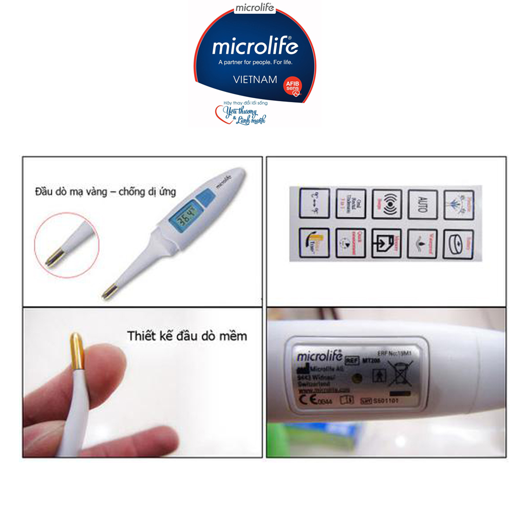 Nhiệt kế điện tử Microlife MT200 - Đo Nhanh , Chính Xác Trong 10 Giây | Thương Hiệu Thụy Sỹ