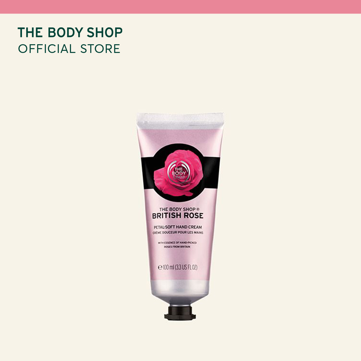 Kem Dưỡng Da Tay The Body Shop British Rose (100ml)