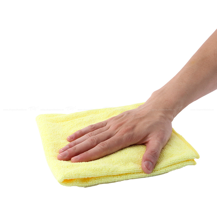 Khăn lau microfiber CIND màu vàng (40*40cm)