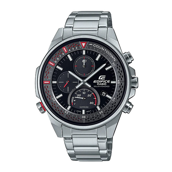 Đồng Hồ Nam Casio Edifice EFS-S590D-1A Chính Hãng - Kính Sapphire - Pin Năng Lượng Mặt Trời | Edifice EFS-S590D-1AVUDF Dây Thép