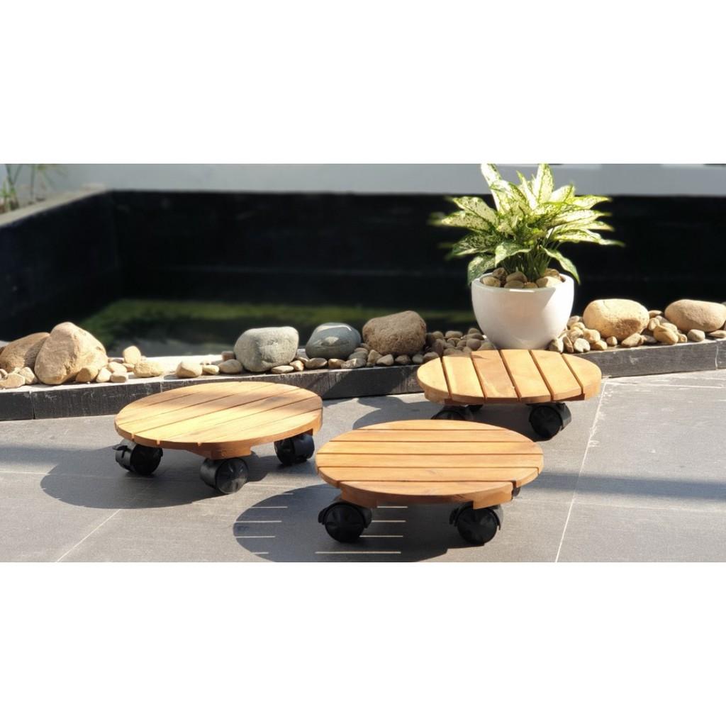 Đế để chậu cây có bánh xe