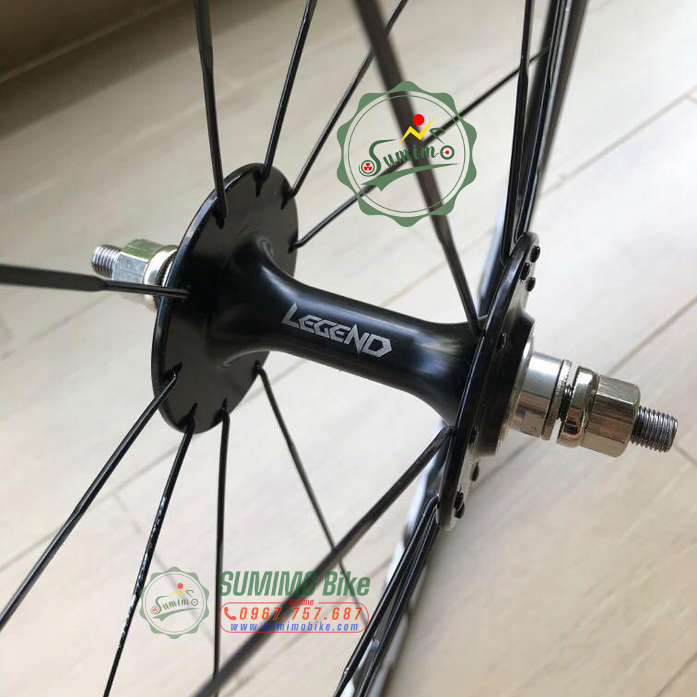 Bánh bộ nhôm LEGEND Fexring 700c 3cm xe Fixed Gear