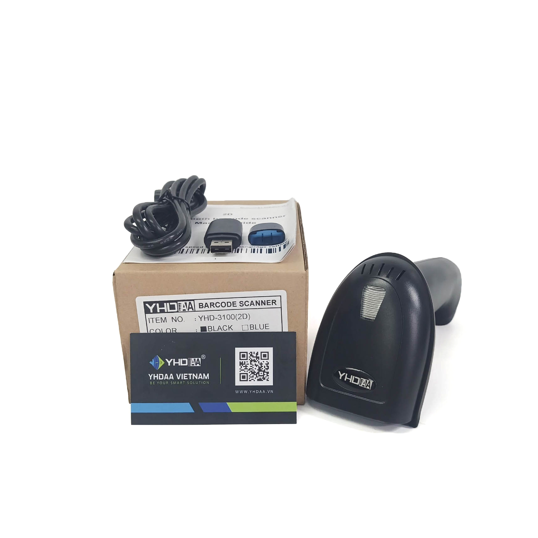 Máy quét mã vạch không dây Bluetooth YHD 3100 2D chuyên đọc mã vạch Barcode(1D) Qrcode(2D) kết nối Bluetooth/ USB dùng trên Điện thoại, Máy tính - Hàng Nhập Khẩu