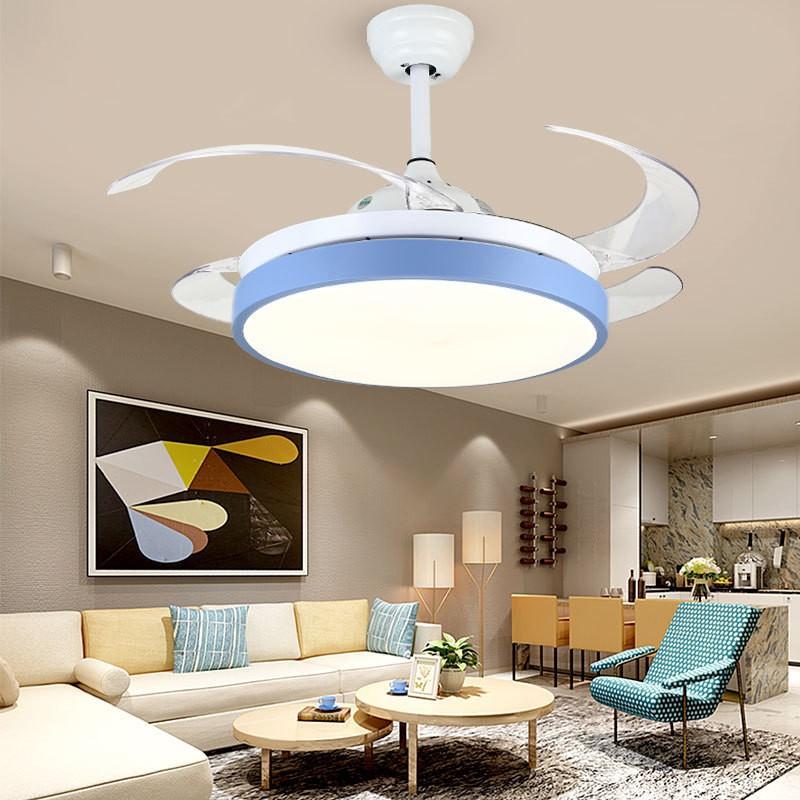 Đèn Quạt trang trí trần 3 màu 72w kiểu dáng sang trọng