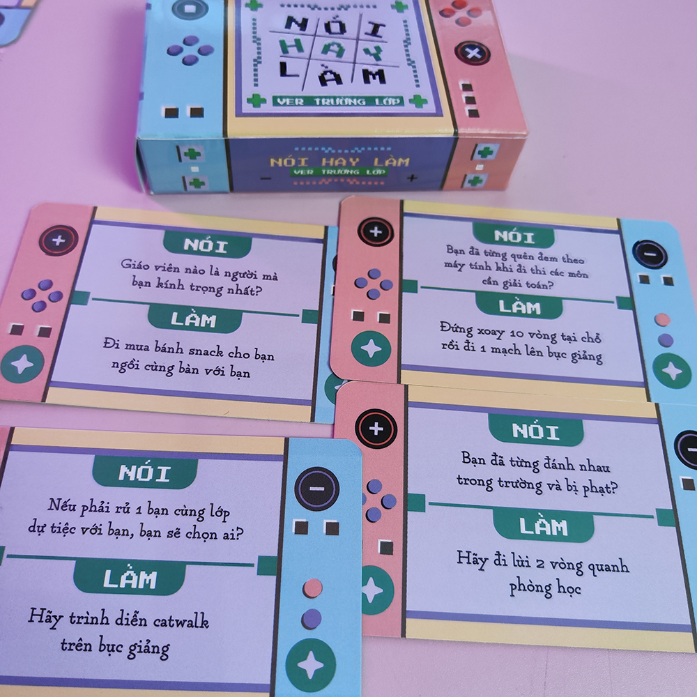 Bộ Truth Or Dare Nói hay Làm Lói hay Lèm Bộ bài Drinking Game thật hay thách dành cho học sinh trường lớp