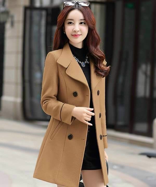 ÁO KHOÁC DẠ CỔ XẺ CAO CẤP