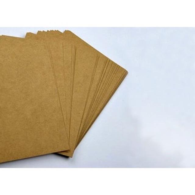 10 tờ kraft 350g Korea giấy cắt dập may (giấy bìa loại cứng) khổ A4