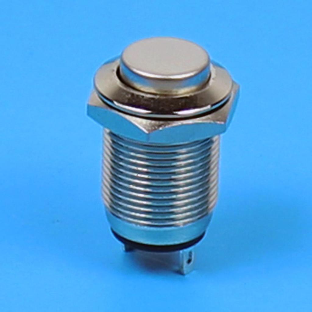 Mounting Hole 12mm 36V Waterproof Metal Indicator Reset Signal Light Blue LED Signal Lamp High-lighted ~Flat Head Welding Foot
