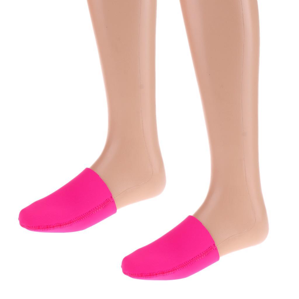 2x 1 Pair Neoprene Toe Socks for Running,