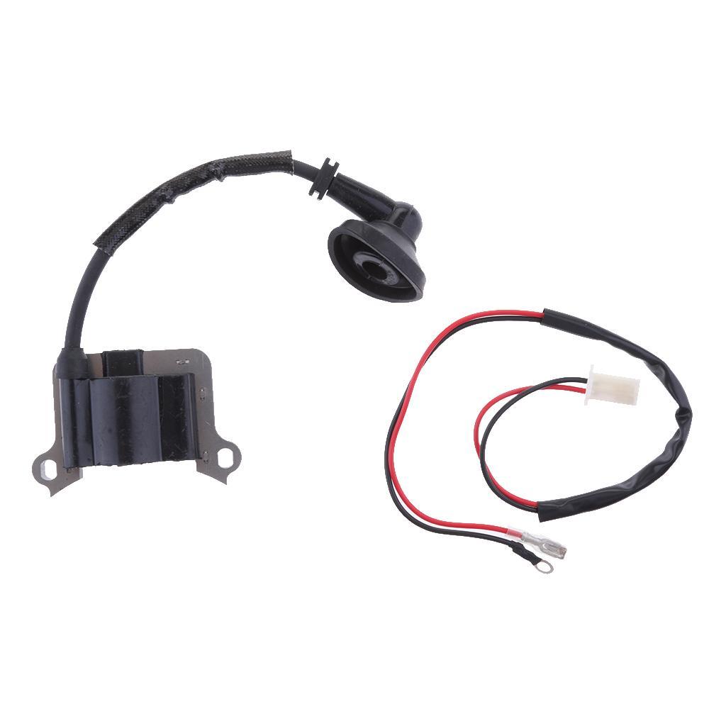 Ignition Coil Spark Plug For 2 Stroke Minimoto Pocket Bike Scooter 43cc 49cc