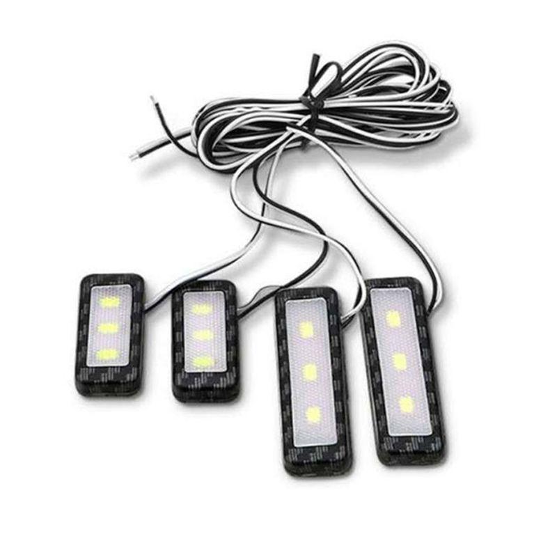 Bộ 4 Đèn Led Trang Trí Tay Nắm Cửa Xe Hơi Chất Lượng Cao