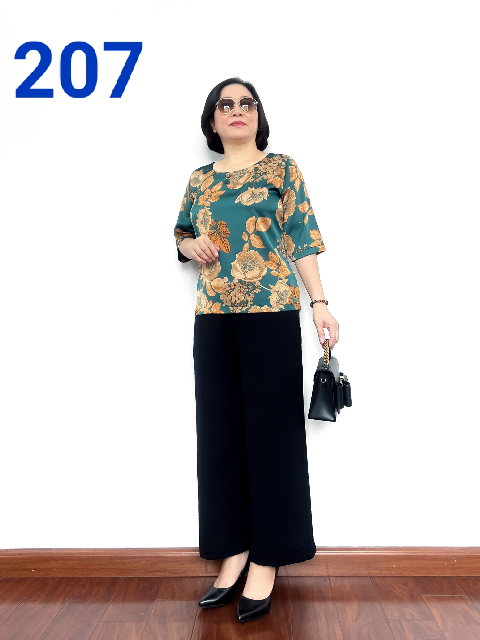 Áo Kiểu Nữ Cho Mẹ Chất Liệu Lụa Satin Siêu Mềm Mượt Siêu Tôn Dáng 2022 - Tuấn Tú Store