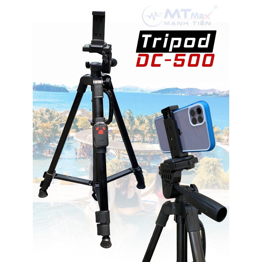 Tripod Điện Thoại máy ảnh Gậy Chụp Ảnh 3 Chân Cây Chụp Hình Tự Sướng Selfie Kết Hợp Remote Bluetooth DC - 500 chắc chắn