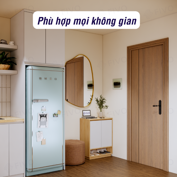 Tủ Giày Gỗ Chống Ẩm FIVO FS54 Màu Gỗ Phối Trắng, Ngăn Tủ Điều Chỉnh Linh Hoạt, Có Cửa Giúp Bảo Quản Tốt Giày Dép, Mặt Tủ Rộng Rãi Chứa Được Nhiều Đồ